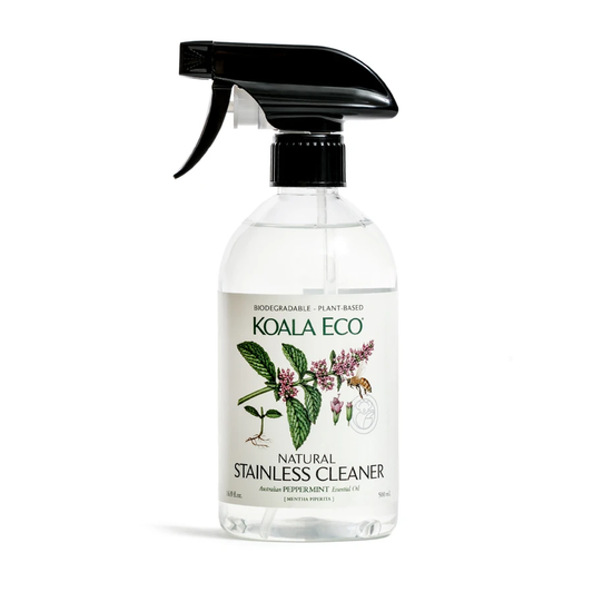 Koala Eco Natural Stainless Steel Cleaner 500ml, Peppermint Essential Oil