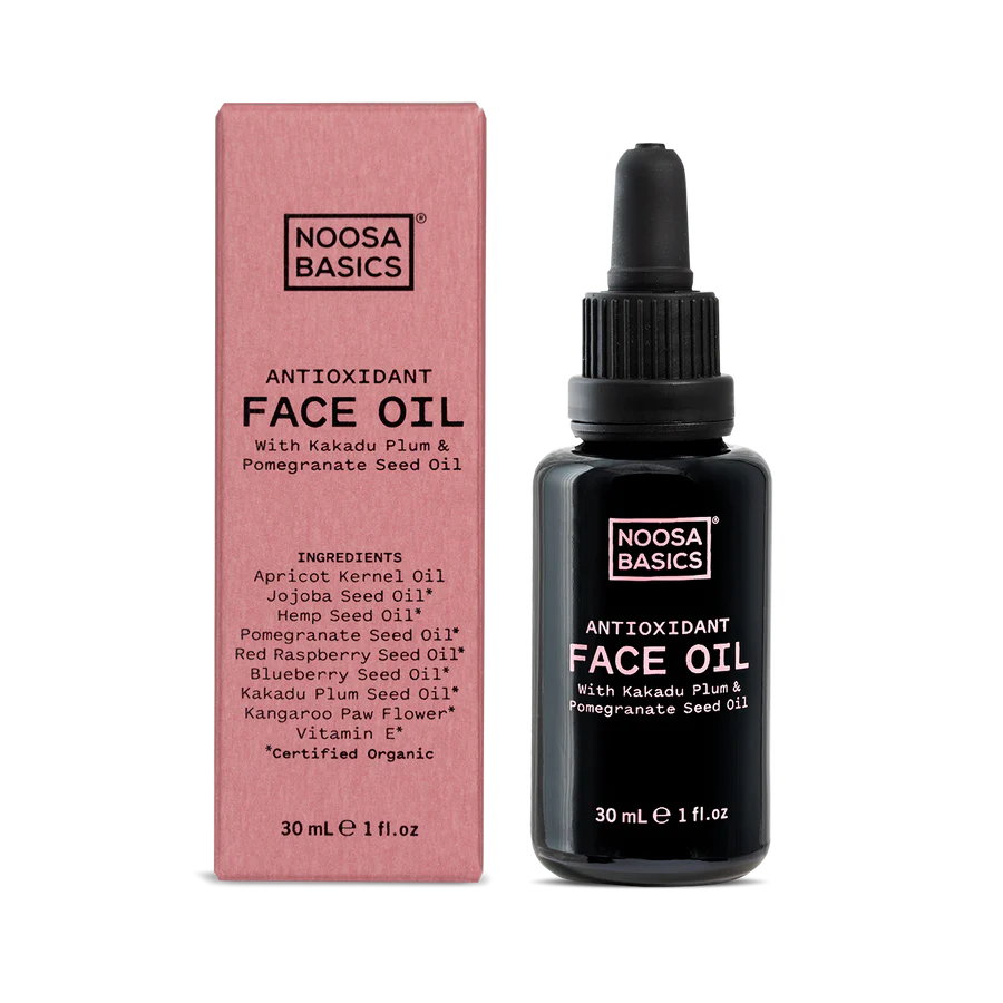 Noosa Basics Antioxidant Face Oil 30ml, With Kakadu Plum & Pomegranate Seed Oil