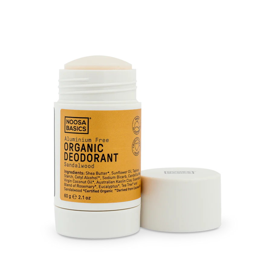 Noosa Basics Organic Deodorant Stick 60g, Sandalwood