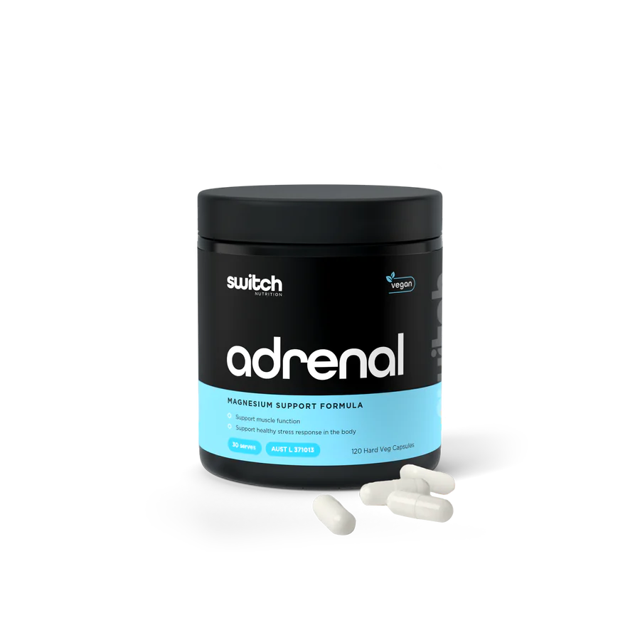 Switch Nutrition Adrenal Switch 120caps, {Magnesium Support for Mood & Stress}