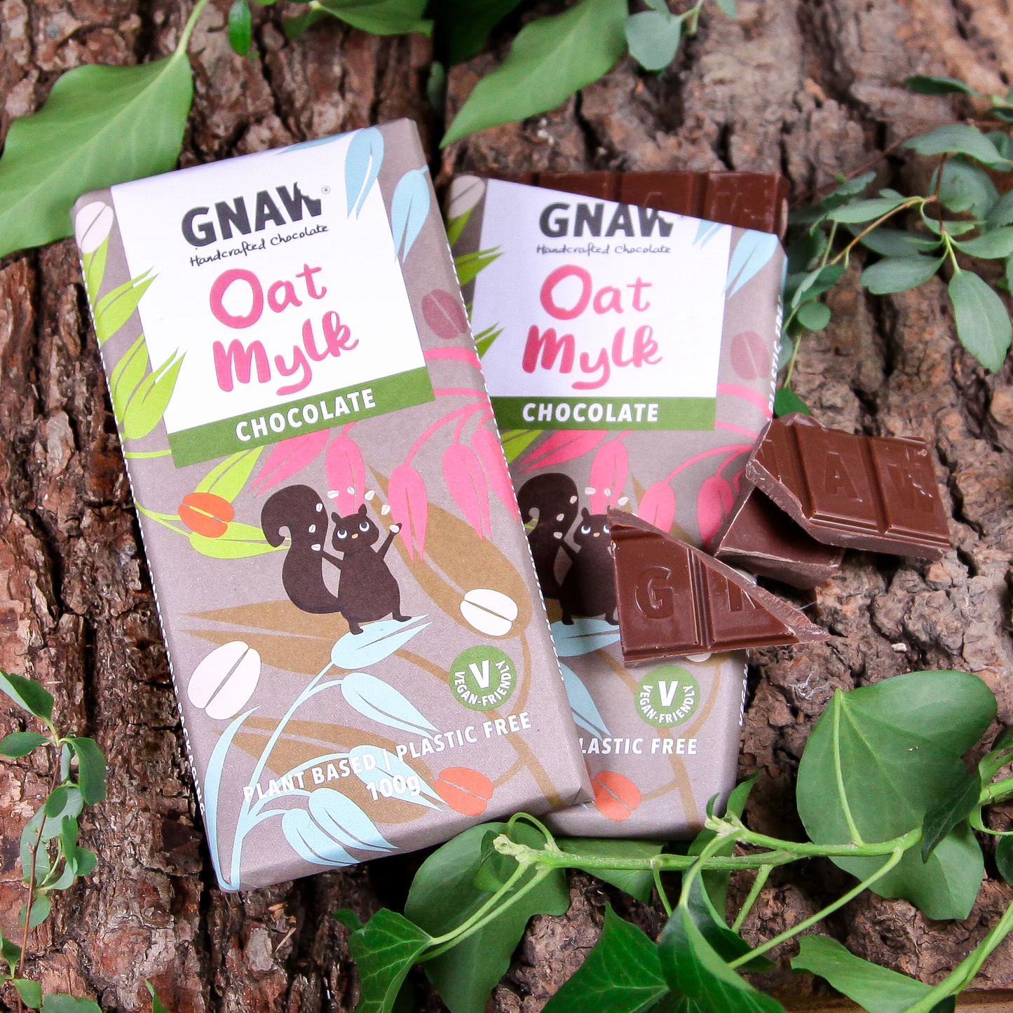 Gnaw Chocolate Handcrafted Oat Milk Chocolate 100g