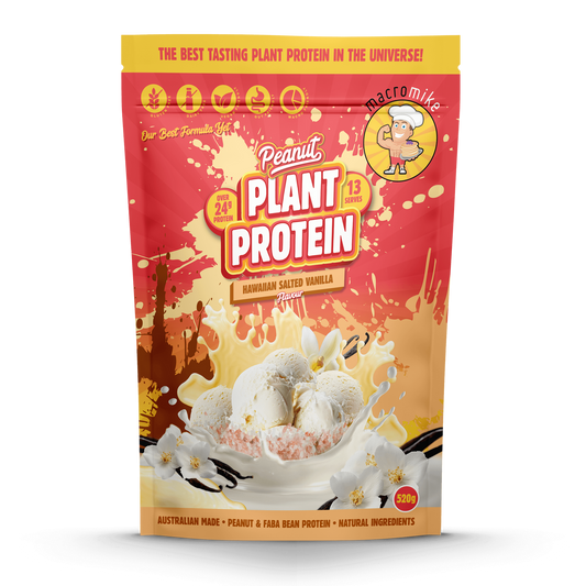Macro Mike Peanut Plant Protein 520g Or 1kg, Hawaiian Salted Vanilla Flavour