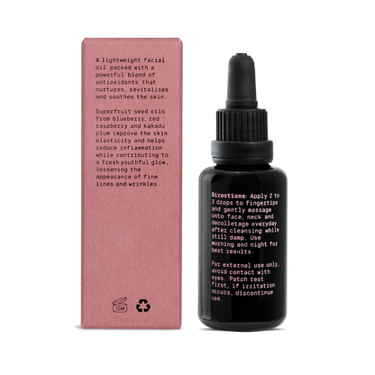 Noosa Basics Antioxidant Face Oil 30ml, With Kakadu Plum & Pomegranate Seed Oil