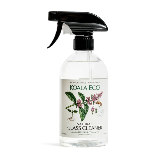 Koala Eco Natural Glass Cleaner 500ml Or 1L, Peppermint Essential Oil