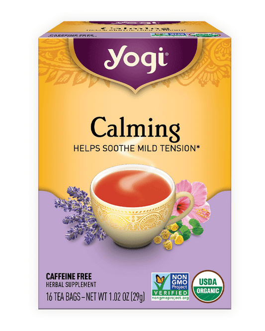 Yogi Herbal Tea 16 Bags, Calming Helps Soothe Mild Tension