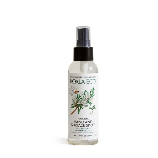 Koala Eco Natural Hand and Surface Spray 125ml, Rosalina & Peppermint