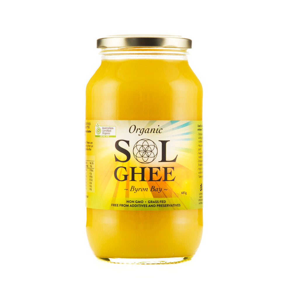 Sol Organics Ghee 275g, 685g Or 1kg, Organic