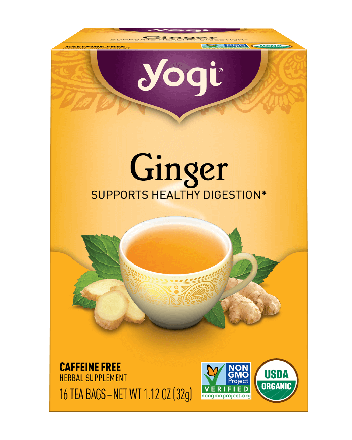Yogi Herbal Tea 16 Bags, Ginger Supports Healthy Digestion