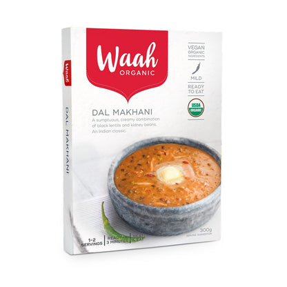 Waah Organic Dal Makhani 300g, A Creamy Combination Of Black Lentils & Kidney Beans