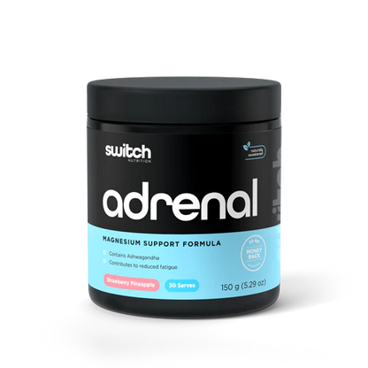 Switch Nutrition Adrenal Switch 150g Or 300g, Strawberry Pineapple {Magnesium Support Formula}