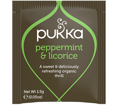 Pukka Herbs 20 Herbal Tea Bags, Peppermint & Licorice