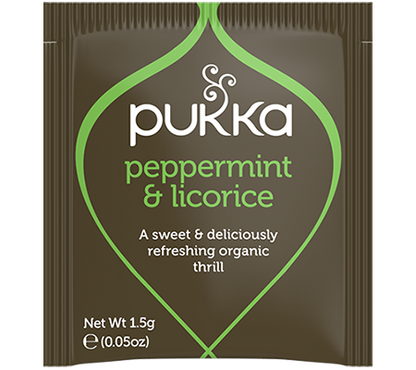 Pukka Herbs 20 Herbal Tea Bags, Peppermint & Licorice