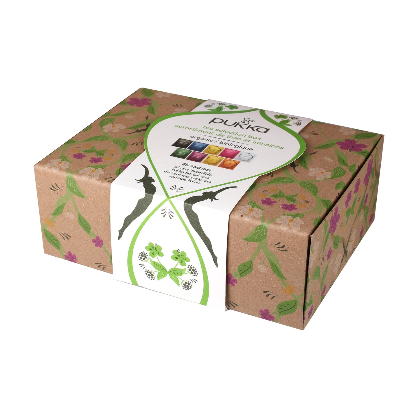 Pukka Tea Selection Box, 45 Sachets, Bio Box
