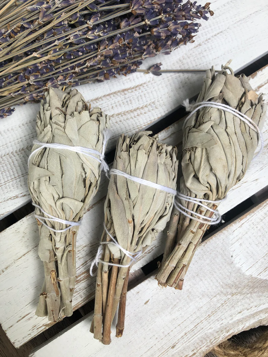 Spiritual Sky White Sage Smudge Sticks Small, 3 Pack