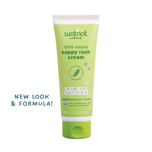 Wotnot Naturals 100% Natural Nappy Rash Cream & Baby Balm 90ml, 3 In 1; Soothe Nappy Rash, Bug Bites & Abrasions