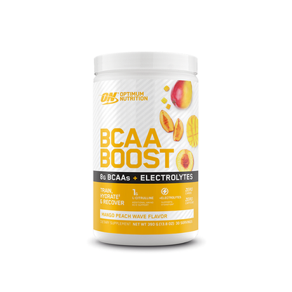 Optimum Nutrition BCAA Boost 390g (30 serves), Mango Peach Flavour