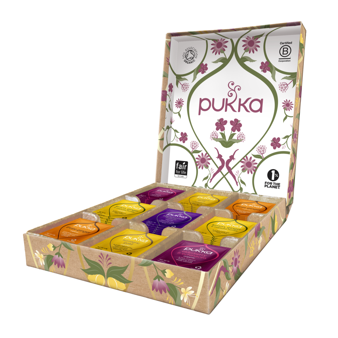 Pukka Tea Selection Box, 45 Sachets, Introduction