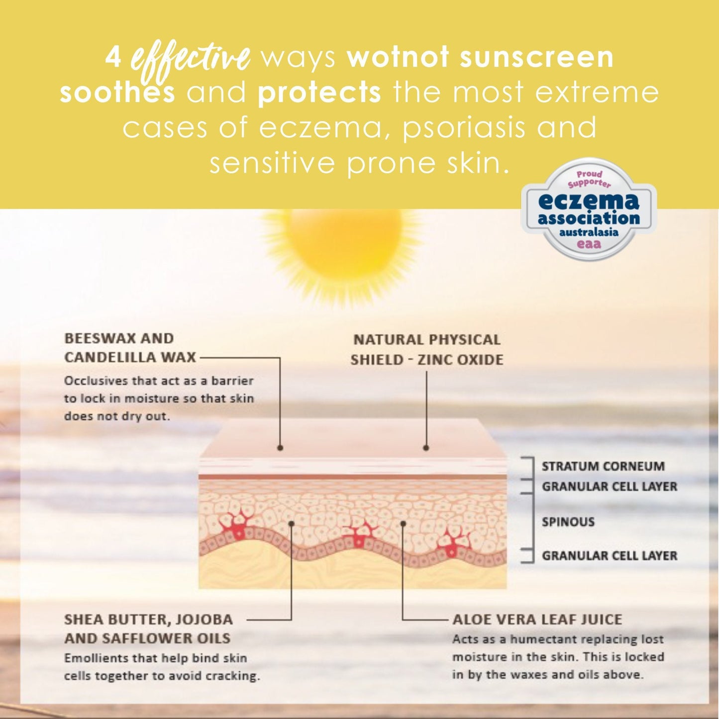 Wotnot Naturals 30 SPF Natural Sunscreen 150g, Suitable For Sensitive Skin