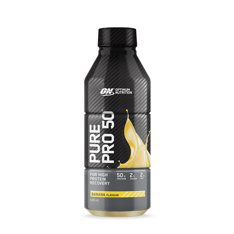 Optimum Nutrition Pure Pro 50 Ready To Drink 508ml, Banana Flavour