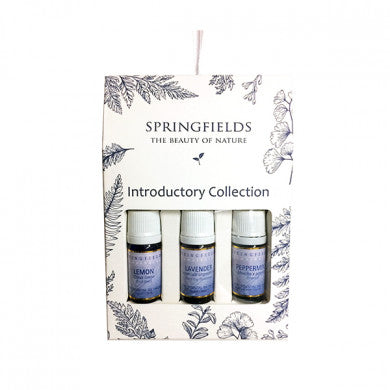 Springfields Essential Oil Trio, Introductory Collection (gift wrapping available)