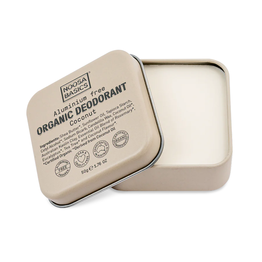 Noosa Basics Organic Deodorant Tin 50g, Coconut