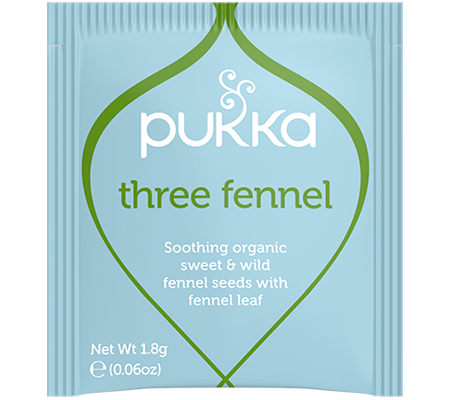 Pukka Herbs 20 Herbal Tea Bags, Three Fennel