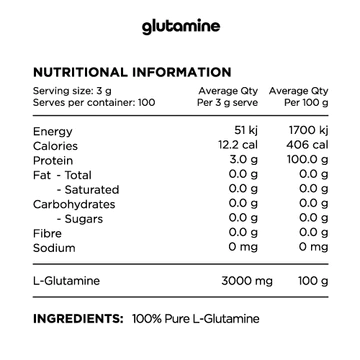 Switch Nutrition L-Glutamine 300g (100 serves)