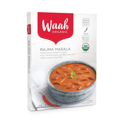 Waah Organic Rajma Masala 300g, Red Kidney Beans Stewed In Tomato & Onions