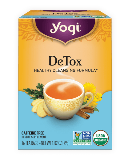 Yogi Herbal Tea 16 Bags, DeTox Healthy Cleansing Formula