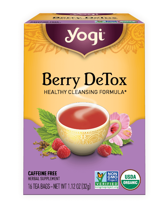 Yogi Herbal Tea 16 Bags, Berry DeTox Healthy Cleansing Formula