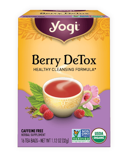 Yogi Herbal Tea 16 Bags, Berry DeTox Healthy Cleansing Formula