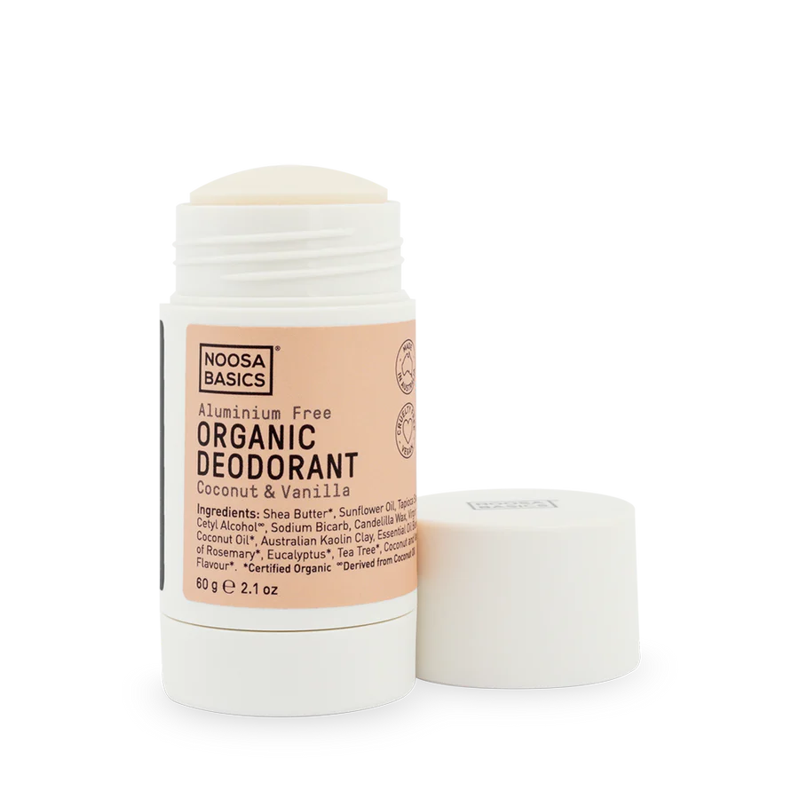 Noosa Basics Organic Deodorant Stick 60g, Coconut & Vanilla