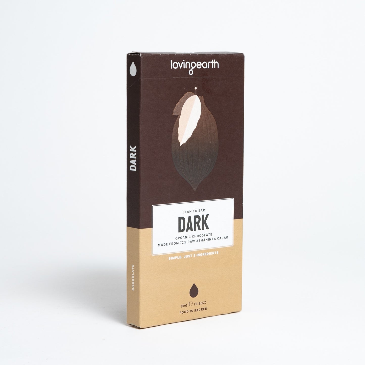 Loving Earth Chocolate 80g Or 30g, 72% Dark Chocolate