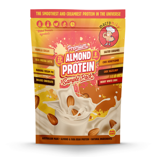 Macro Mike Premium Almond Protein Sample Pack 8x40g (320g)