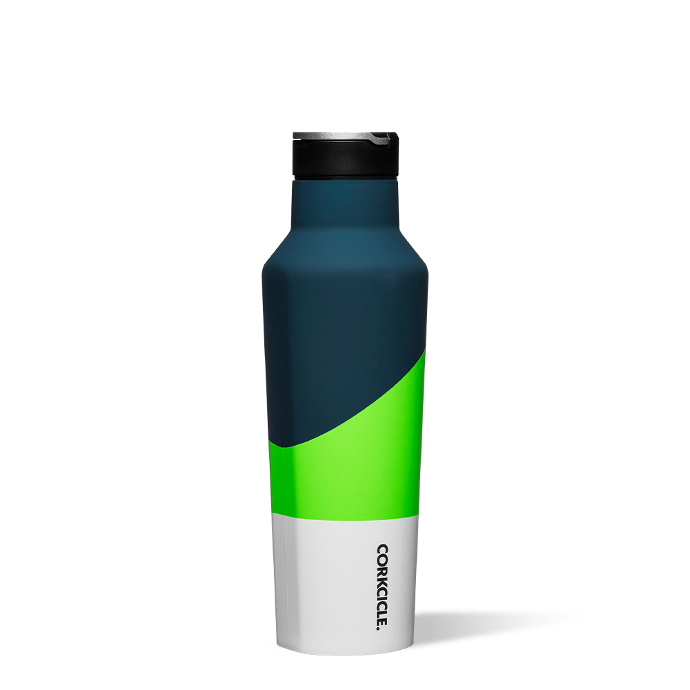 Corkcicle Classic Collection, Sport Canteen 600ml, Electric Green Colour Block