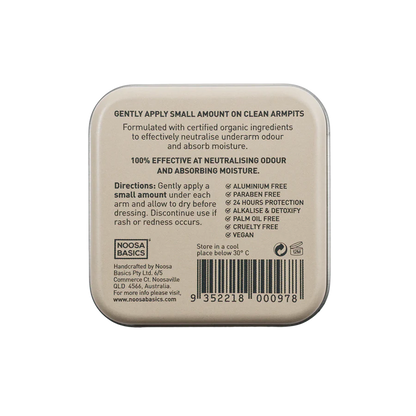 Noosa Basics Organic Deodorant Tin 50g, Coconut