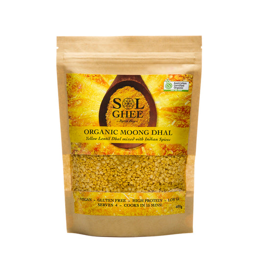 Sol Organics Moong Dhal Yellow Lentil Mix 400g