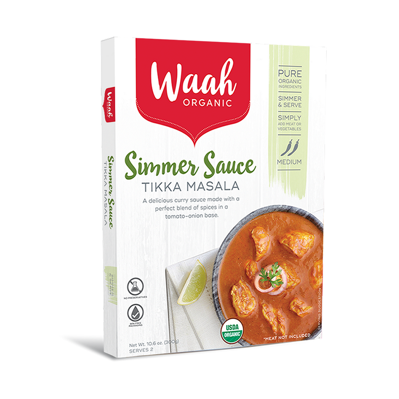Waah Organic Simmer Sauce 300g, Tikka Masala