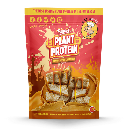 Macro Mike Peanut Plant Protein 1kg, Peanut Butter Cheezecake Flavour