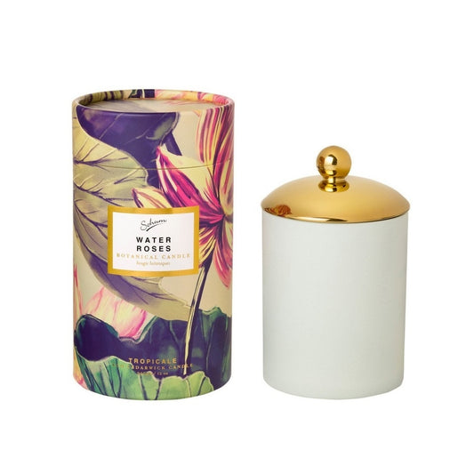 Sohum Eco Candle 340g, Water Roses