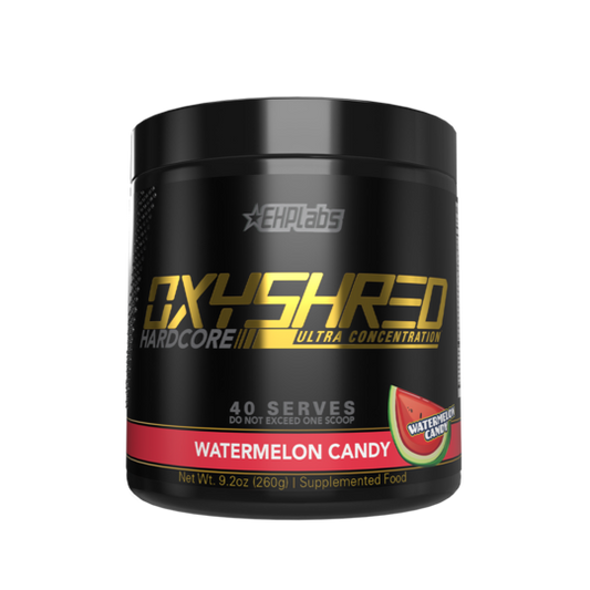 EHP Labs Oxyshred Hardcore 260g (40 serves), Watermelon Candy Flavour