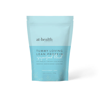 At Health Tummy Loving Lean Whey Protein Isolate 450g Or 900g, Chia & Vanilla Bean Flavour