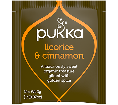 Pukka Herbs 20 Herbal Tea Bags, Licorice & Cinnamon