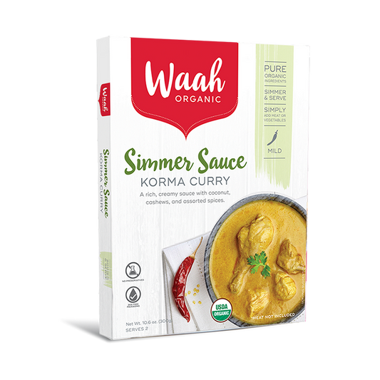 Waah Organic Simmer Sauce 300g, Korma Curry
