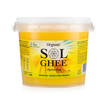 Sol Organics Ghee 275g, 685g Or 1kg, Organic