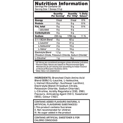 Optimum Nutrition BCAA Boost 390g (30 serves), Watermelon Cooler Flavour