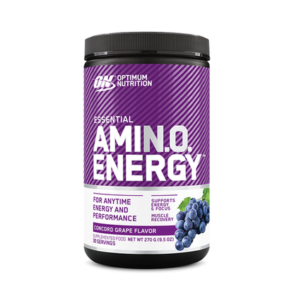 Optimum Nutrition Amin.O. Energy 30 Or 65 Servings, Concord Grape Flavour