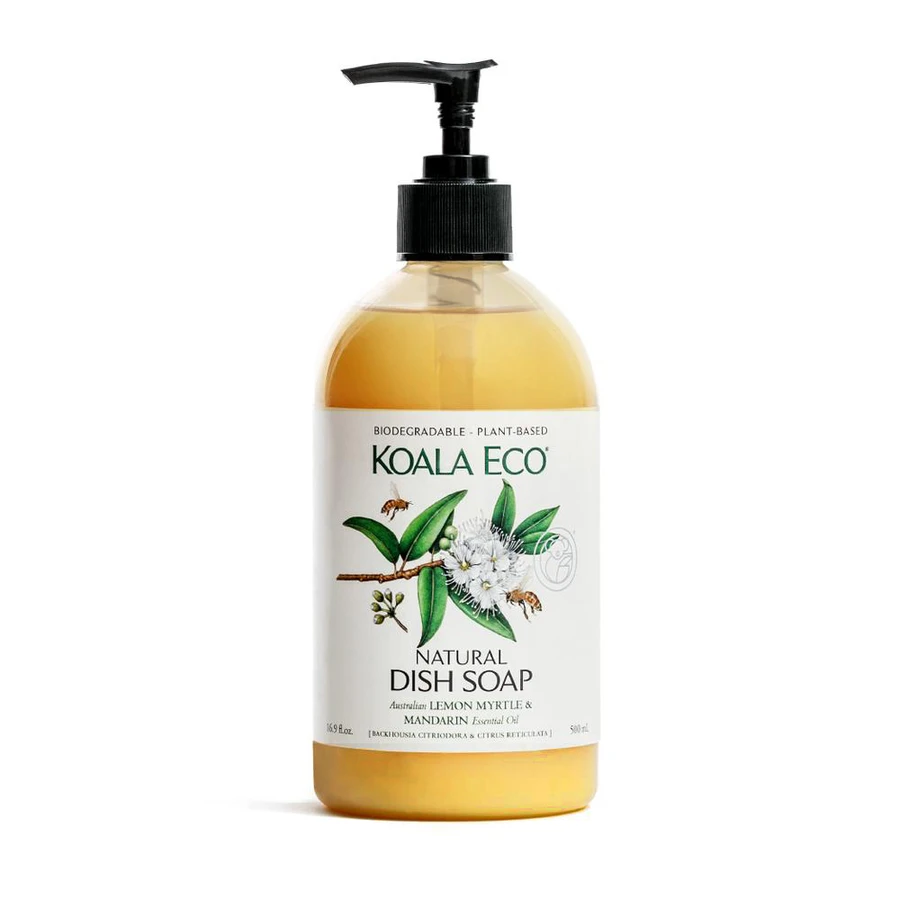 Koala Eco Natural Dish Soap 500ml Or 1L, Lemon Myrtle & Mandarin