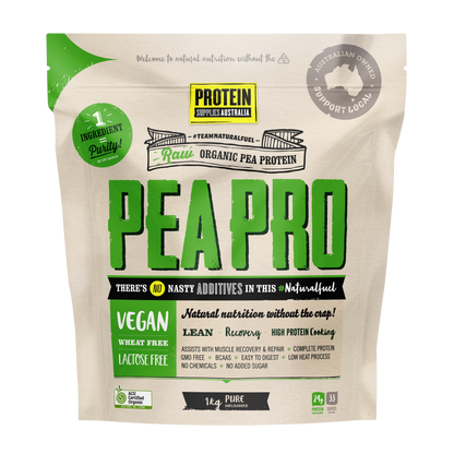 Protein Supplies Australia PeaPro (Raw Pea Protein) 500g, 1kg Or 3kg, Pure Flavour