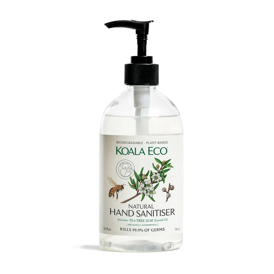 Koala Eco Natural Hand Sanitiser 500ml, Tea Tree Leaf Essential Oil